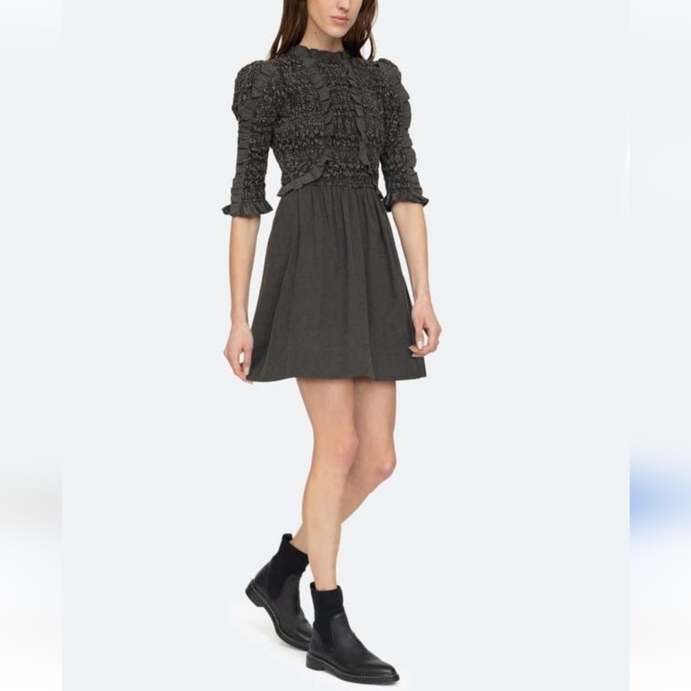 NWT Sea New York Juni Garment Dye Smocked Dress